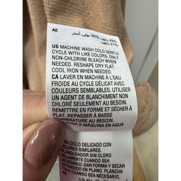 NWT Alfani 3/4 Sleeve ‎ Cardigan Sweater Women’s Size XL Diamond Textured Knit - Picture 7 of 8